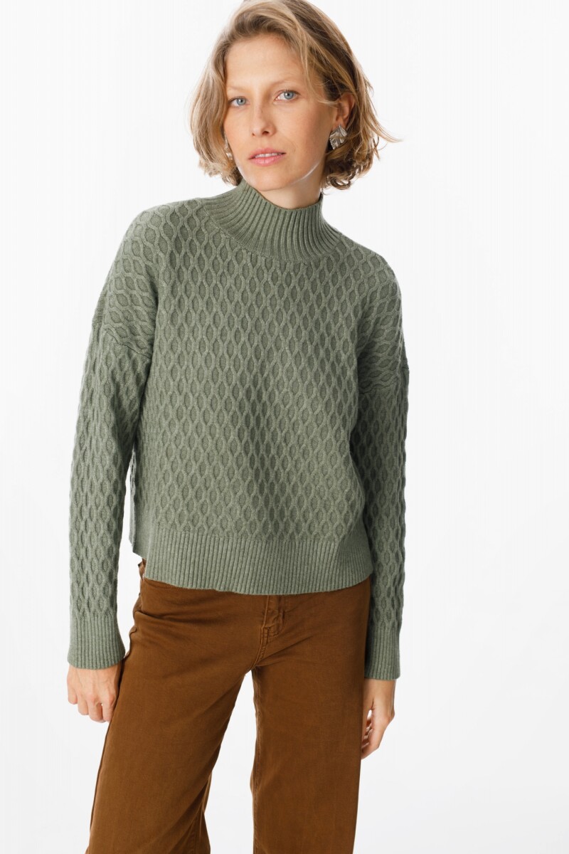 Sweater Panal Verde Militar
