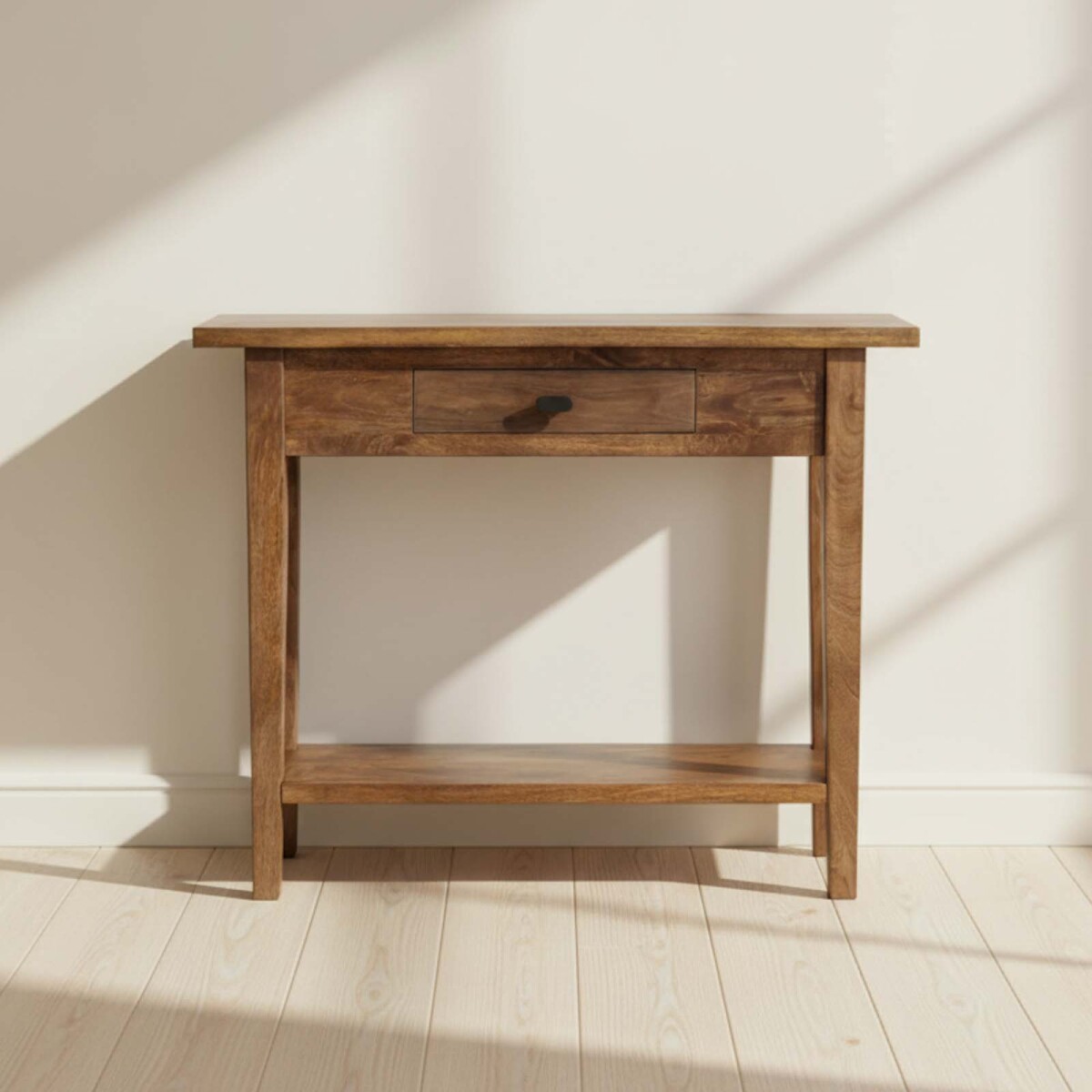 CONSOLA - MDF-Y-MADERA MARRON RETRO CASTAÑO 
