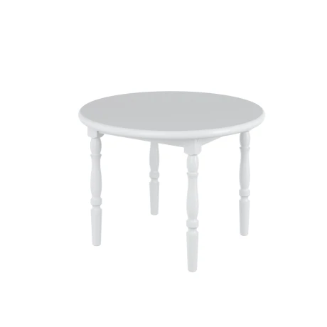 Mesa redonda 105x76 Linea Parma Blanco