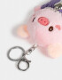 Llavero Peluche Llavero Y Charm De Peluche De Cerdito - Rosa Claro
