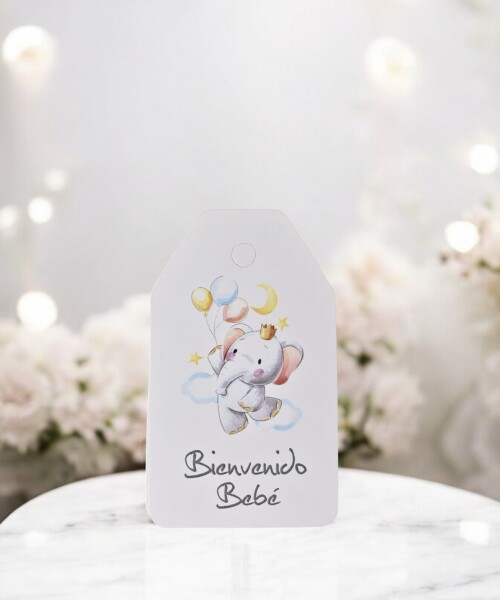 Tag baby shower 5x8,5 DISEÑO 5