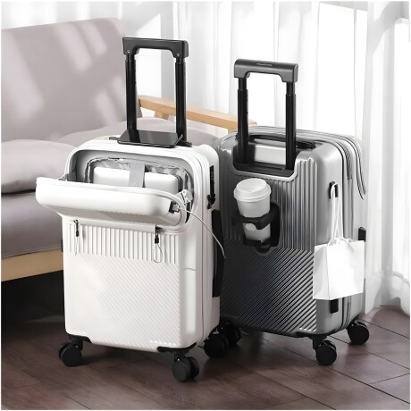 Valija rigida Lumax Sapporo con portavaso Blanco