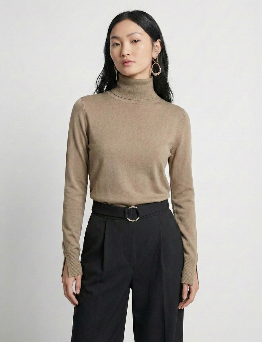 Polera Basica - Beige 