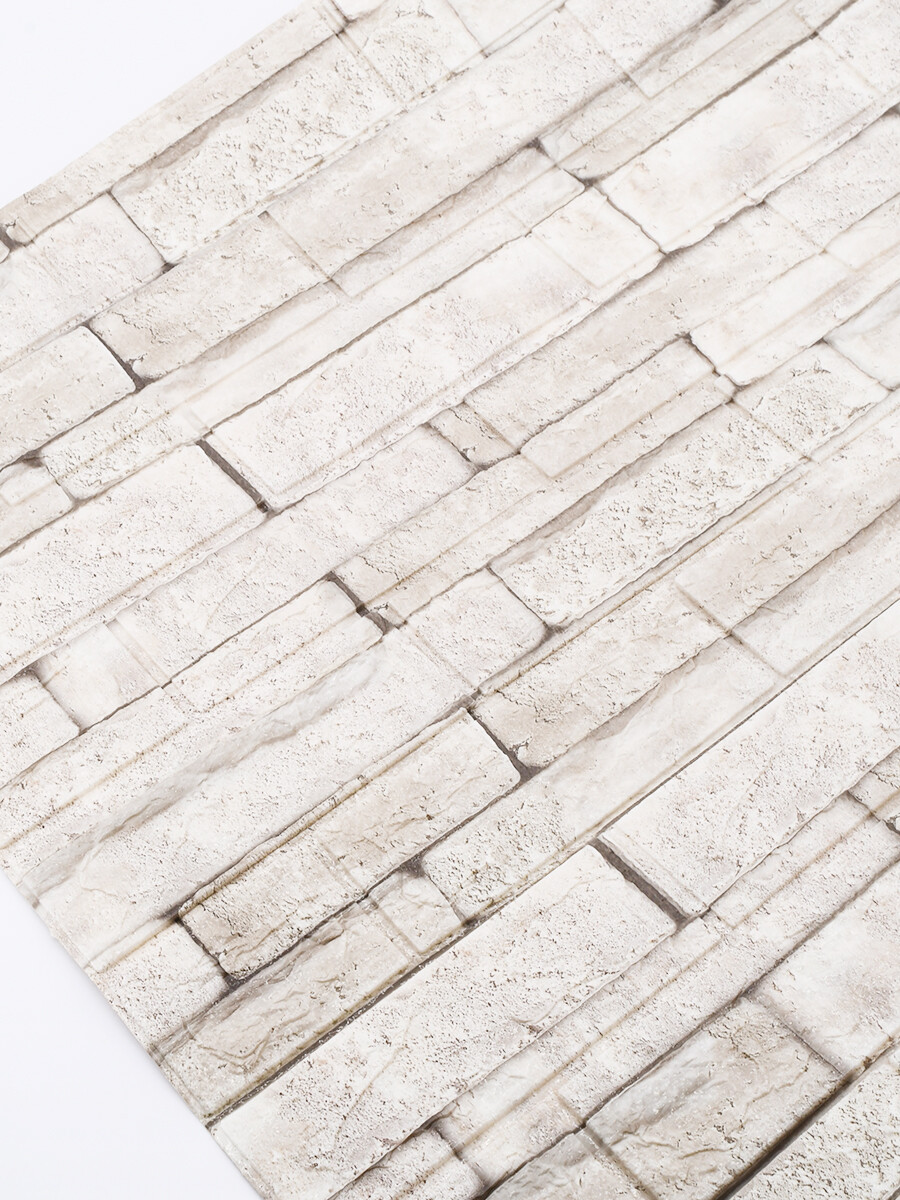 ADHESIVO 3D LADRILLO PIEDRA - BEIGE 