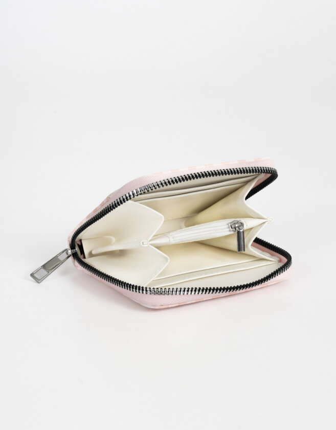 Billetera Billetera Cuerina Vichy - Estampado Geometrico