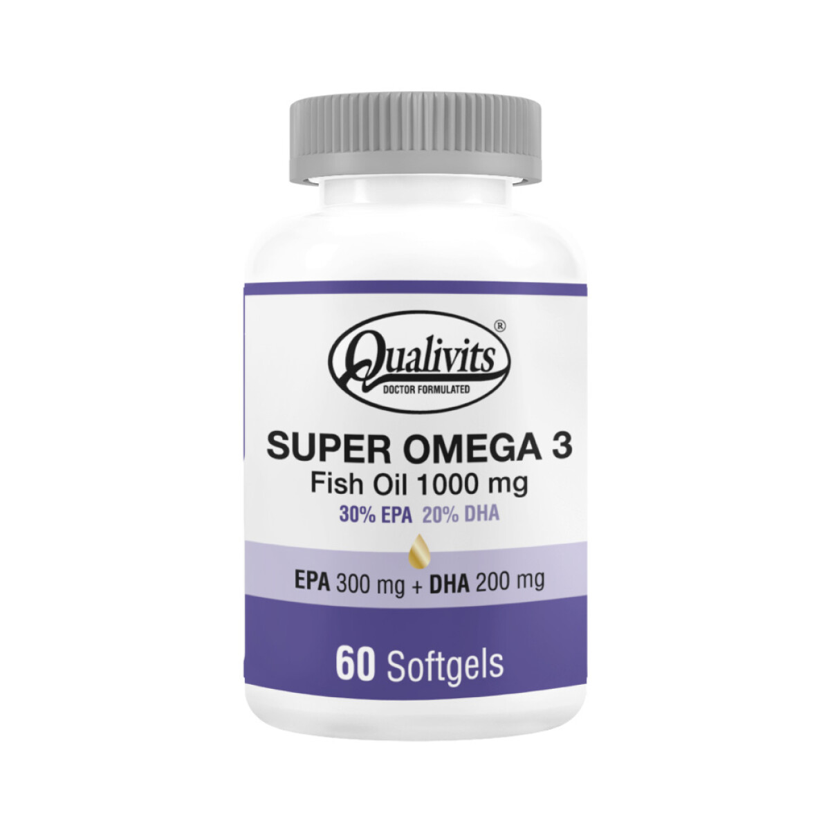 SUPER OMEGA 3 QUALIVITS x 60 Softgels 