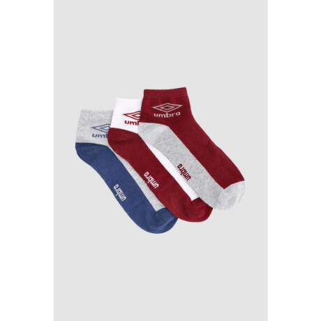 Media corta deportiva umbro pack x3 Variante 40