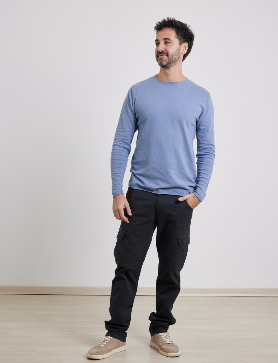 470654 SWEATER Celeste