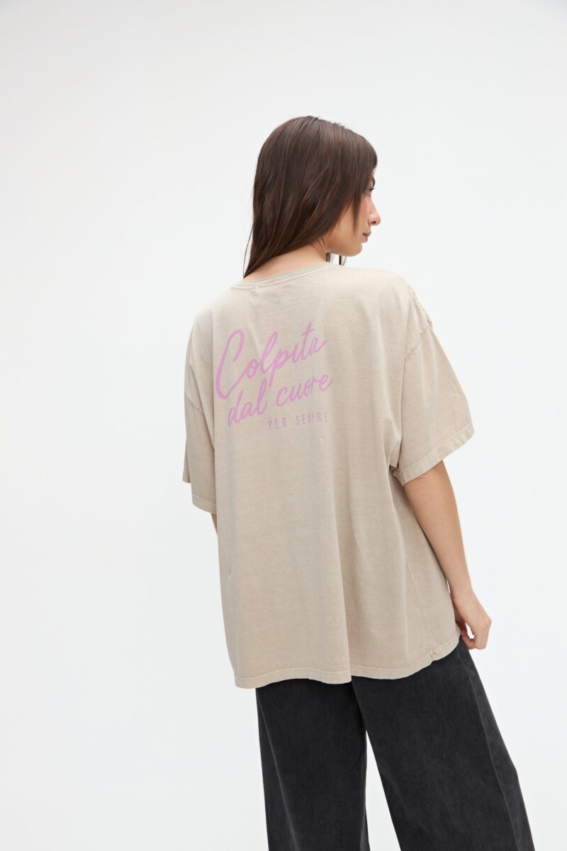 Remera Mina - Marrón 