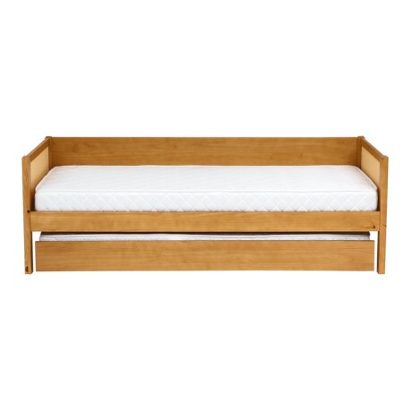 BICAMA DE MADERA CON RATÁN Y CAMA AUXILIAR - NO INCLUYE COLCHÓN BICAMA DE MADERA CON RATÁN Y CAMA AUXILIAR - NO INCLUYE COLCHÓN