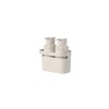 Set de 2 Dispensadores y organizador Beige