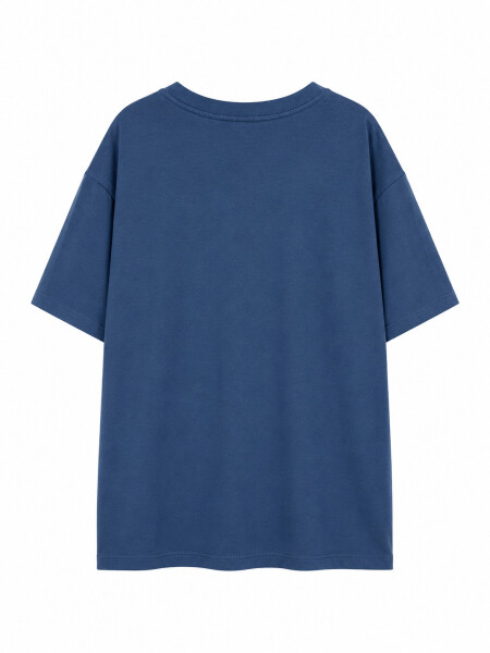 REMERA NAUPLIA PRINTED III AZUL OSCURO