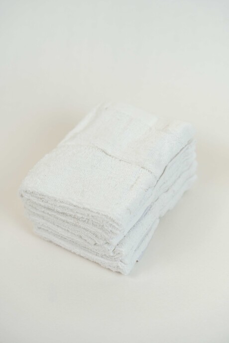 Toalla Tocador Nessa, 380g., Set 6 Un. Blanco