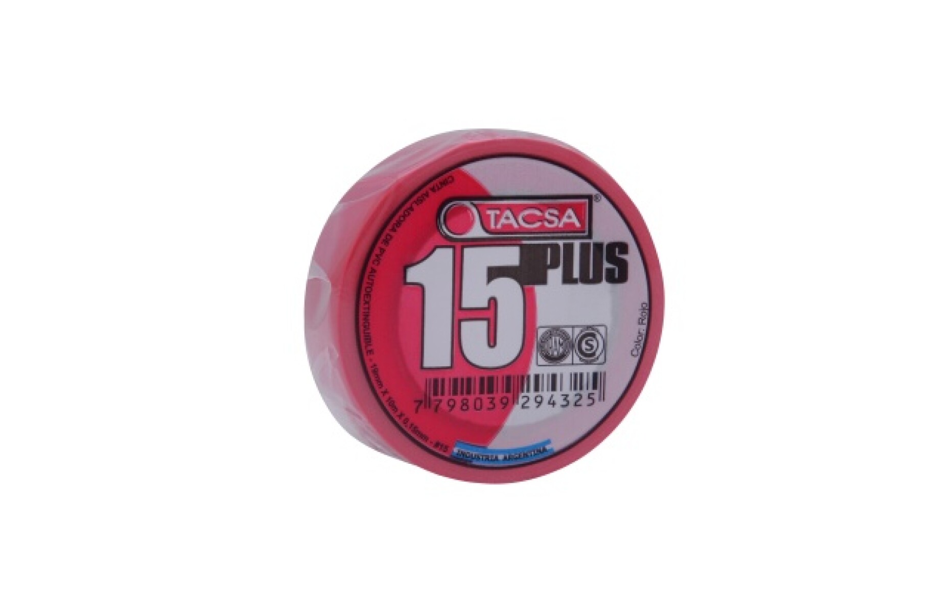 CINTA AISLADORA 10,00MTS. 19MMX0.150MM ROJO 