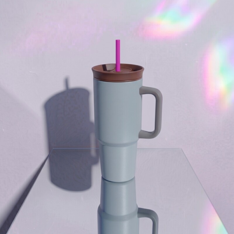 Vaso térmico de acero inoxidable Tumbler 1200ml Gris