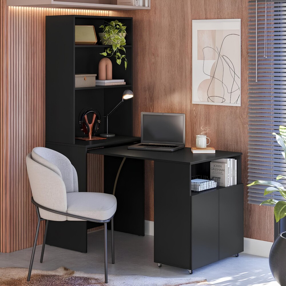 Escritorio Repisa Multifunción Duo Negro