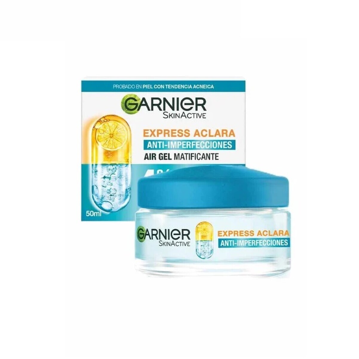 Garnier Express Aclara Crema Antiimperfecciones Gel Matificante 50 gr | Piel Uniforme y Sin Brillos