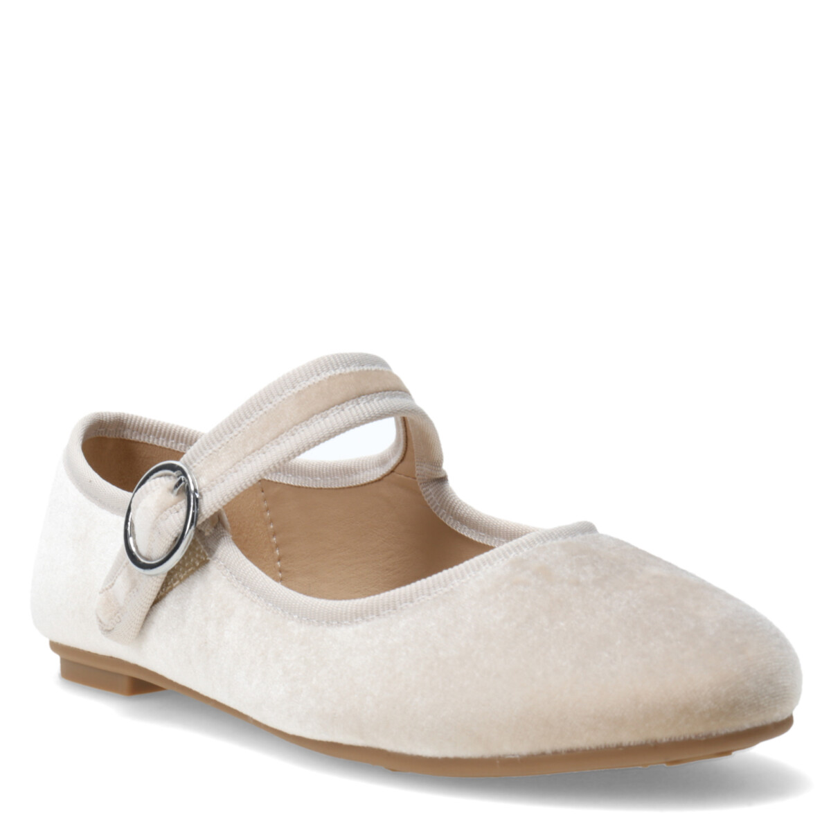 Ballerina de Niña Mini Miss Carol ANIAK de terciopelo - Beige 