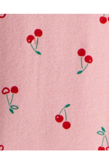 Set dos piezas de algodón, pantalón y buzo, rosado, diseño cerezas. Talles 2-5T Set dos piezas de algodón, pantalón y buzo, rosado, diseño cerezas. Talles 2-5T