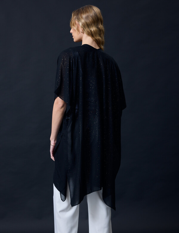 Kimono Noche NEGRO/PLATEADO