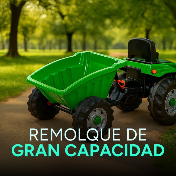 Auto Tractor Con Zorra Remolque Pedal Infantil Niños Pilsan Montable Auto Tractor Con Zorra Remolque Pedal Infantil Niños Pilsan Montable