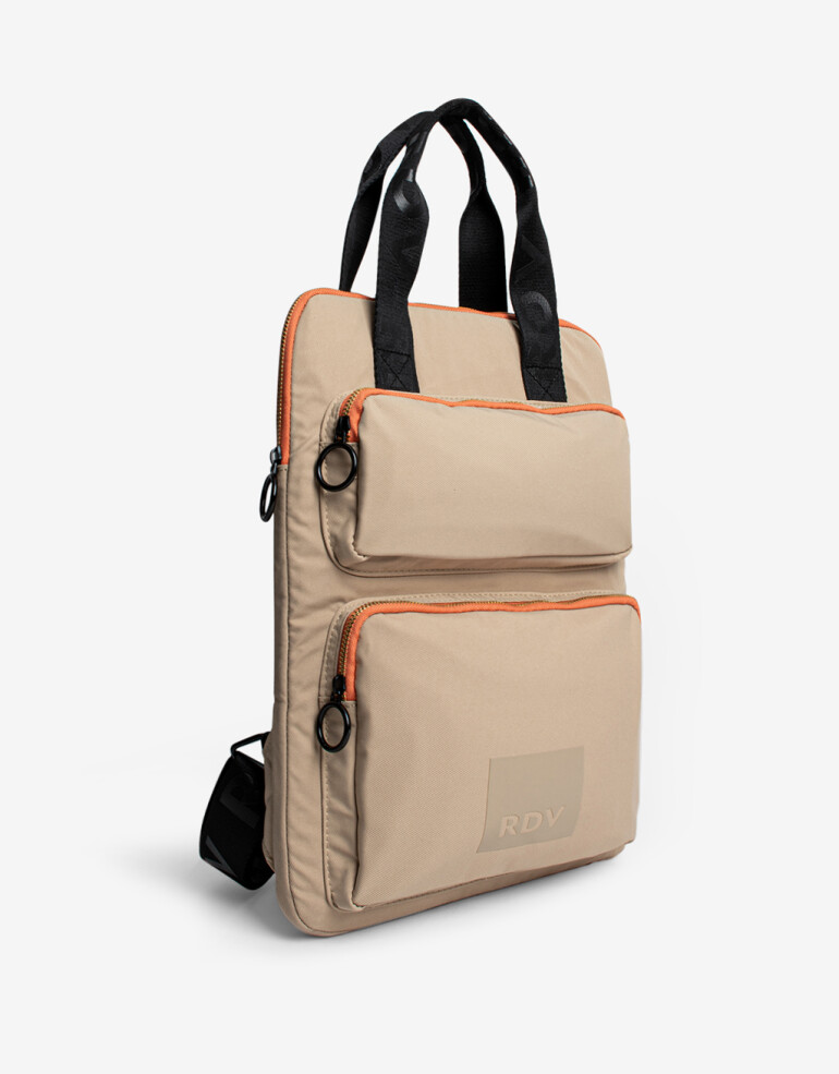 Portanotebook Mochila Mochila Portanotebook Rue Du Voyage - Blanco Crudo