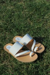 Sandalia Aruba Crocco Off White