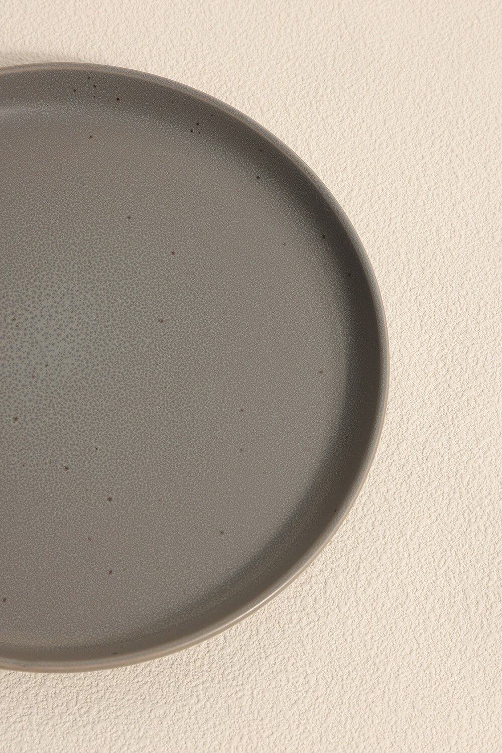 Plato Postre Dark Grey Color Unico