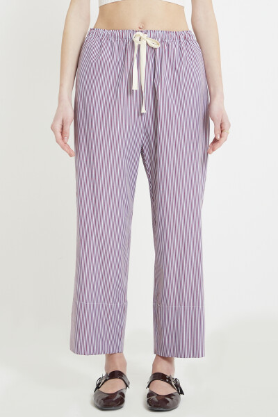 PANTALÓN RAYAS Bordo