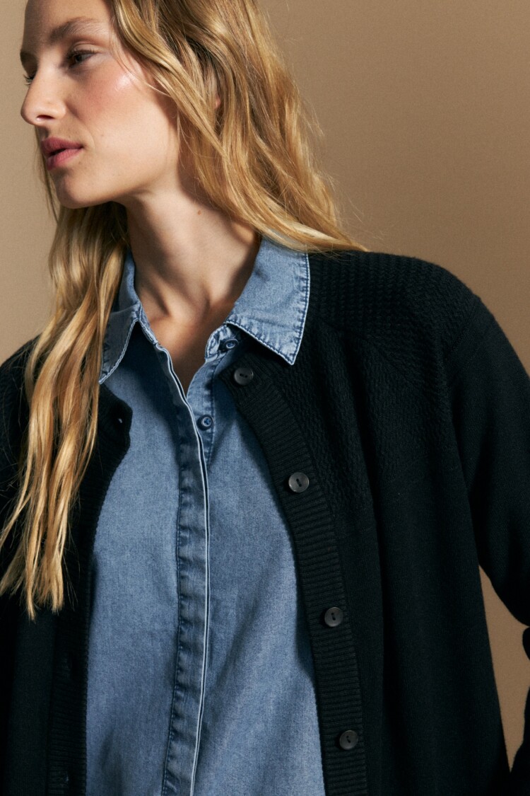 CARDIGAN JUSTIN Negro
