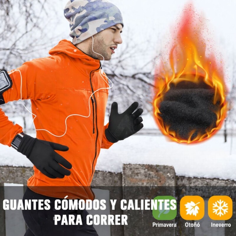 Guantes Termicos Tactiles Impermeable Antideslizante Abrigo Talle XL