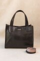 Cartera Bea Iguana Negro