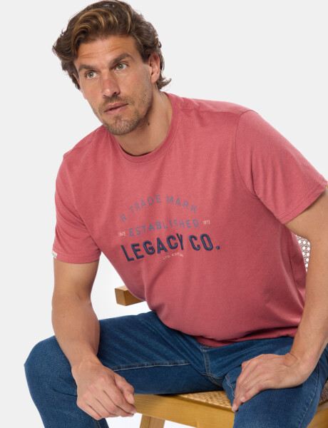 REMERA ESTAMPADA Bordo