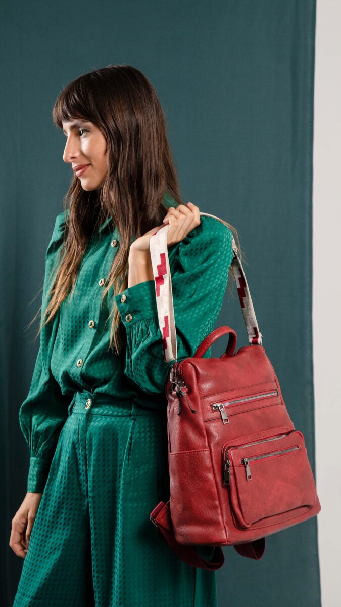 MOCHILA BROOKLYN - GRANATE 