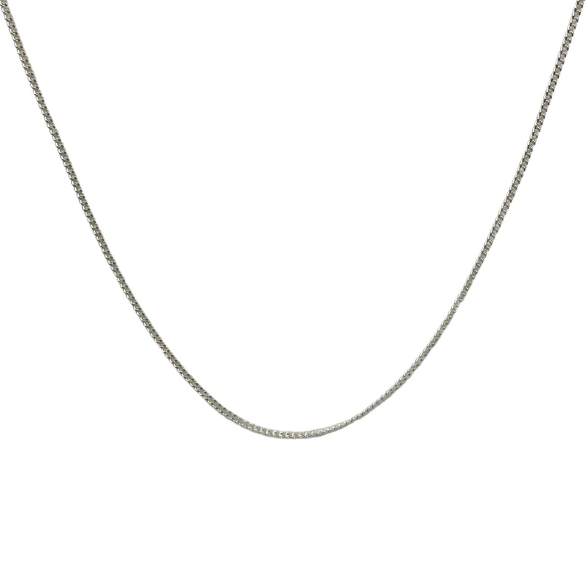 CADENA PLATA , LARGO 40CM , TIPO FORCE REDONDEADO CORTO 