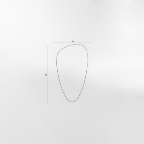 ESPEJO JUNA NEGRO - OVAL