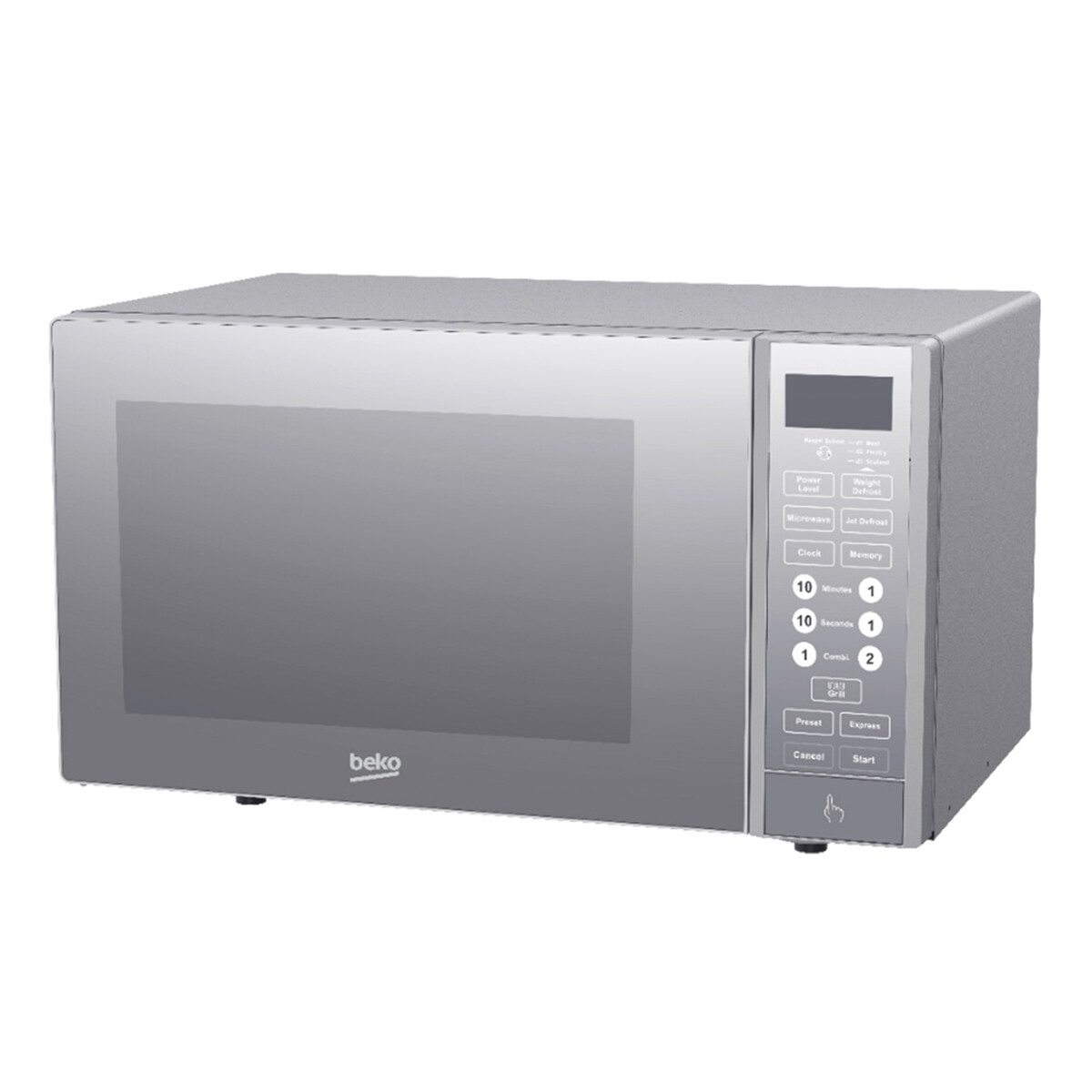 Microondas Beko Mgf 23330 Silver 23 Litros 