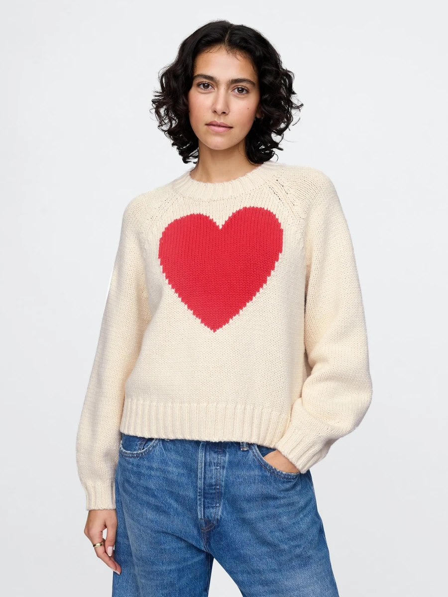 Buzo Relaxed Mujer - Modern Red Heart 
