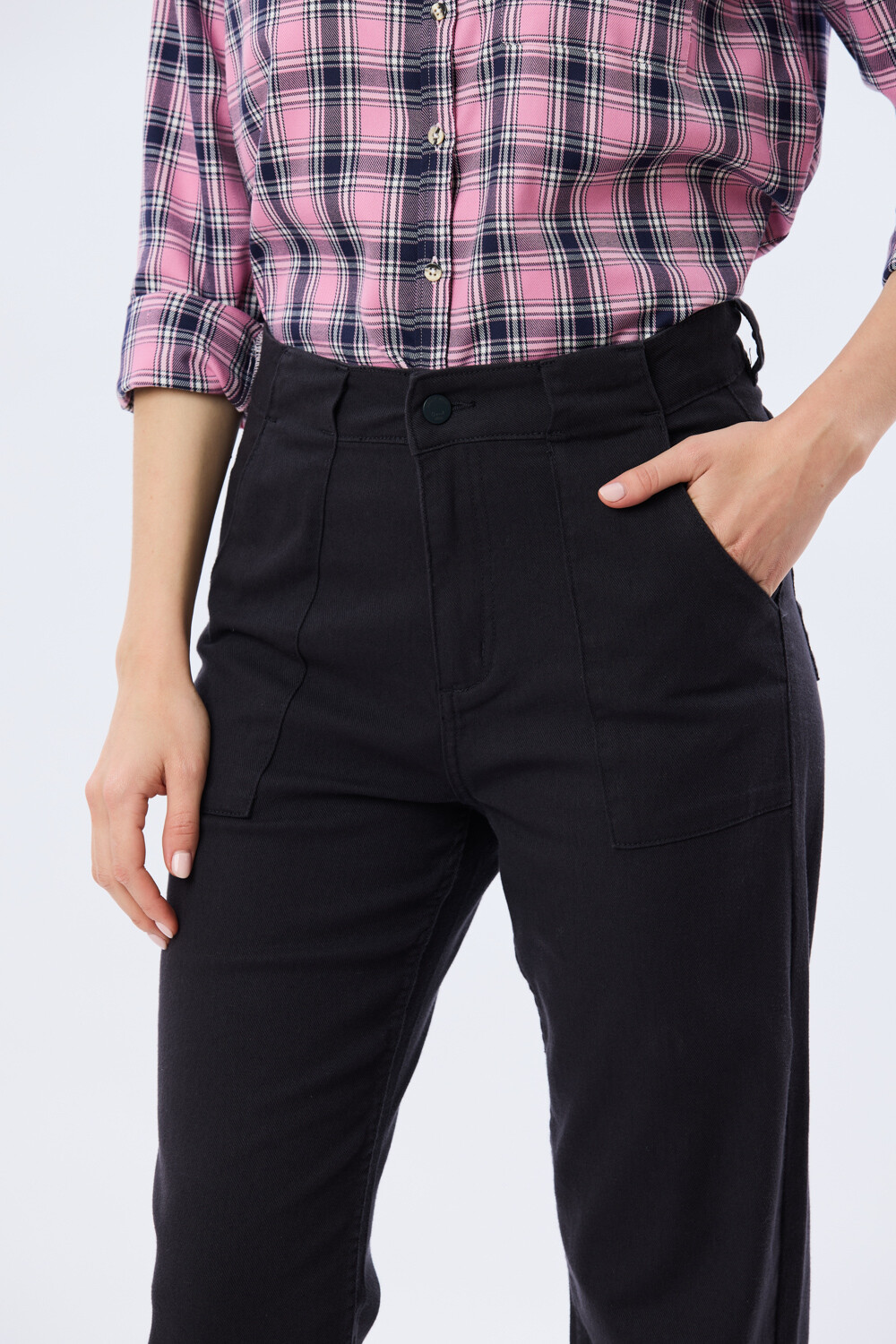 PANTALÓN DE GABARDINA Azul