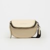Bandolera Soft en Cuero Graneado Cotton Niquel