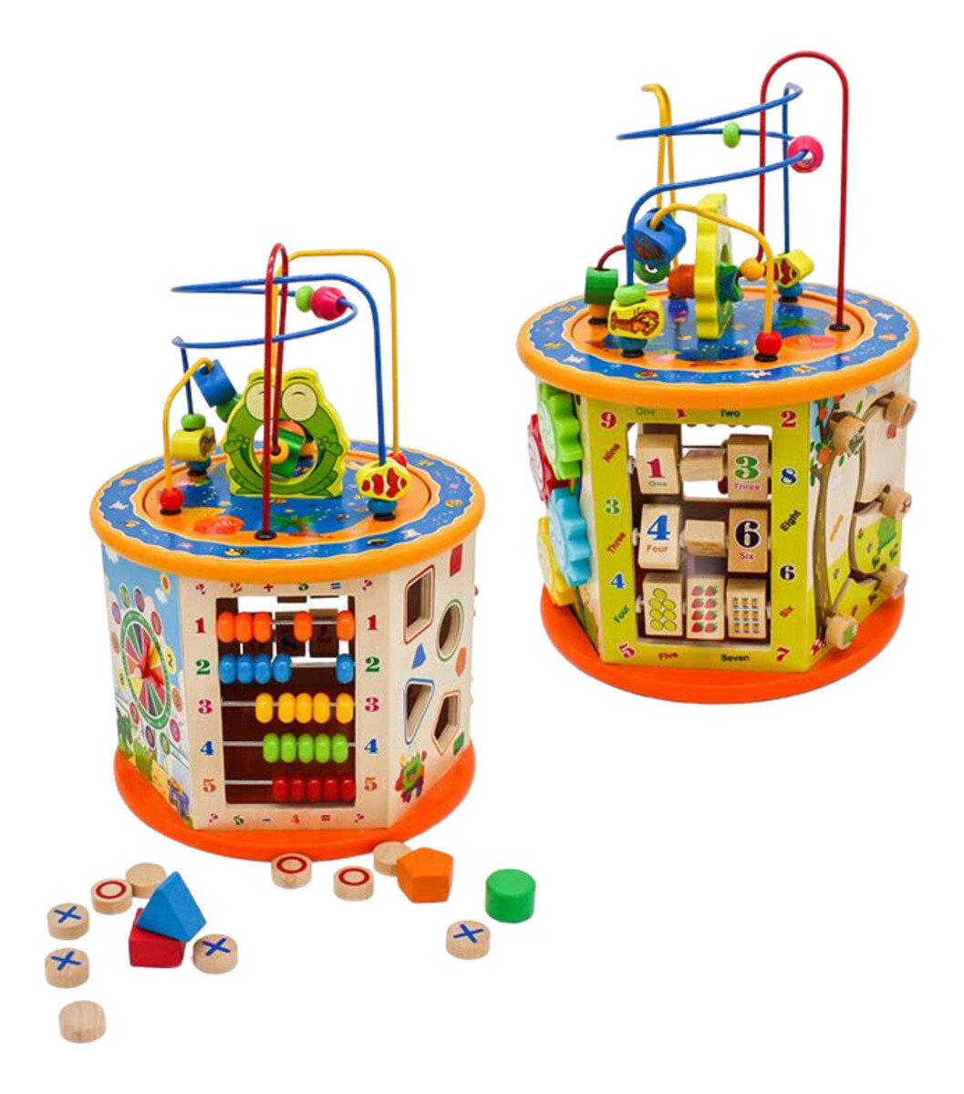 CUBO DE ACTIVIDADES INFANTIL 25 X 25 X 36CM 