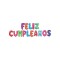 Globo Letras Inflables Feliz Cumpleaños Multicolor Con Corazones