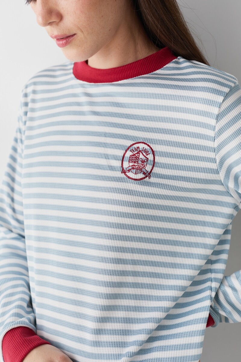 PRE VENTA BASIC TEAM Rayas Celeste