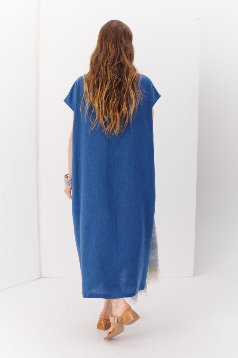 VESTIDO LINO MIKA AZUL