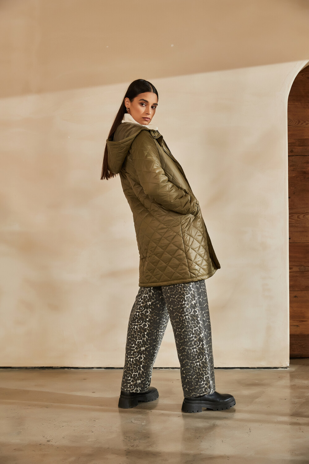 Campera Christel Verde Camuflaje