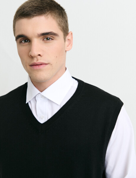 470885 CHALECO HARRINGTON LABEL Negro