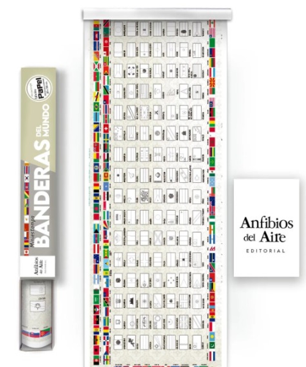 Miniestampa Banderas del mundo papel - anfibios del aire - Miniestampa Banderas Del Mundo Papel - Anfibios Del Aire 