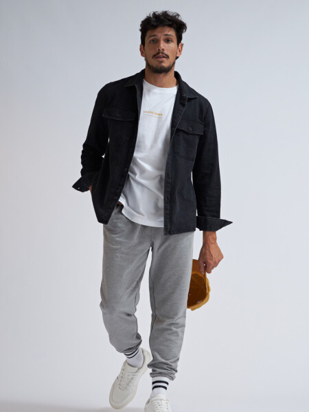 Pantalón deportivo Gris Claro Melange