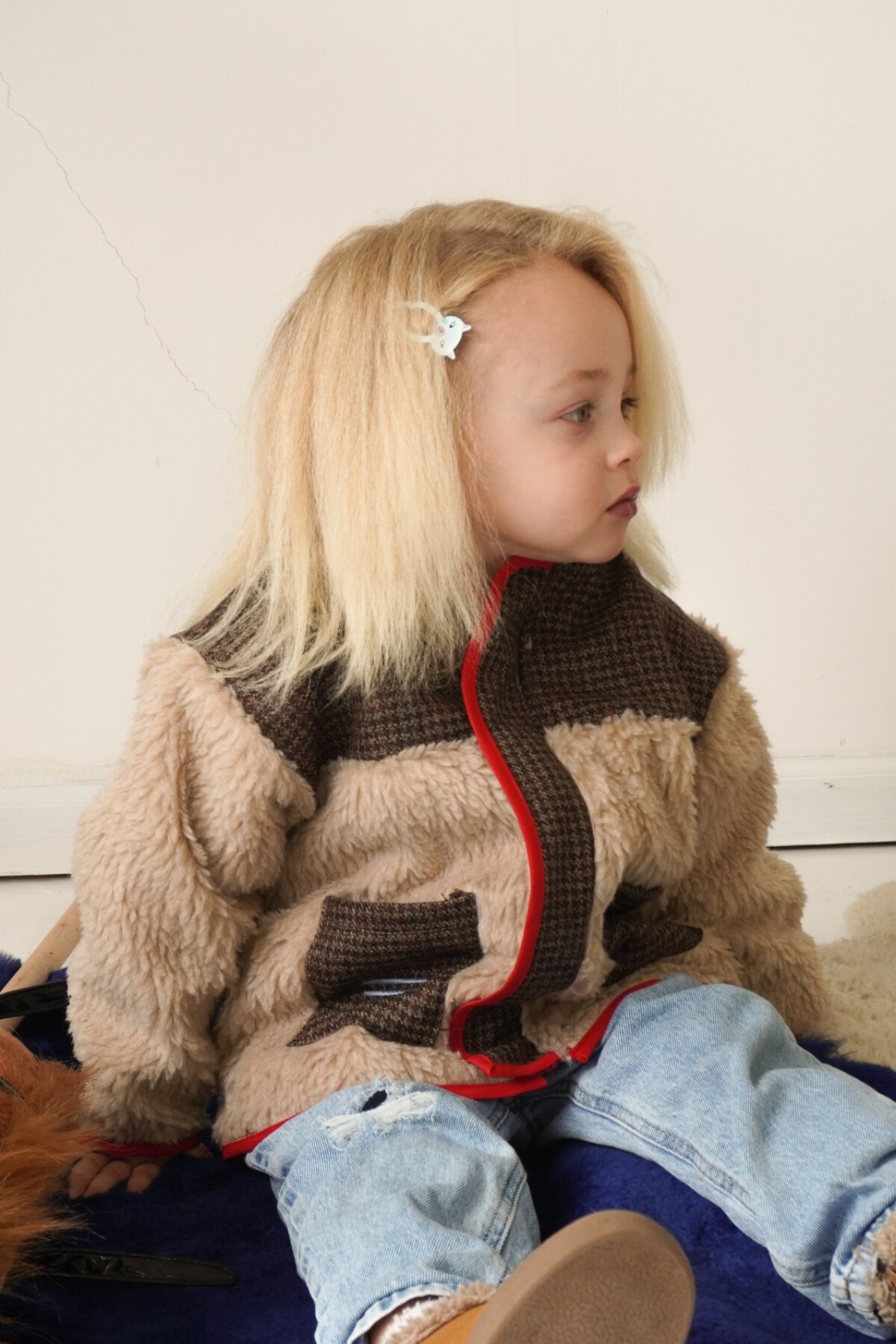 Hipica Jacket Gurí Crudo / Rojo