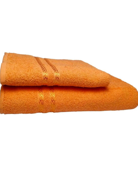 Pack 2 toallas de baño Dohler en algodón 65x140cm y 50x70cm Naranja Pack 2 toallas de baño Dohler en algodón 65x140cm y 50x70cm Naranja